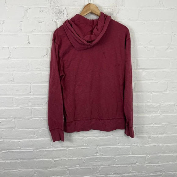 J. Crew Women's Activewear Pullover Hoodies Long Sleeves Burgundy Size Small - Picture 4 of 5